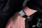 Cartier Italian Cowskin Bracelet Square Case Imported Swiss Quartz Watch
